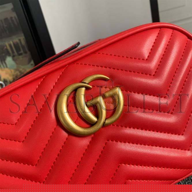 G*u*i marmont small matelasse shoulder bag 447632 (24*13*7cm)